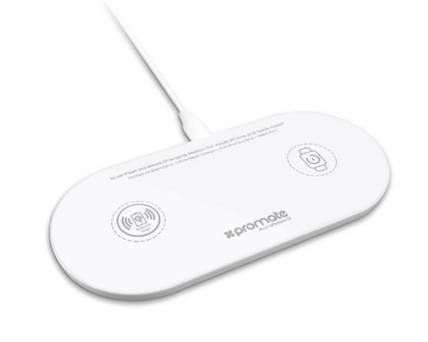 PROMATE AURABASE-2 Dual-Fast punjač za Apple beli