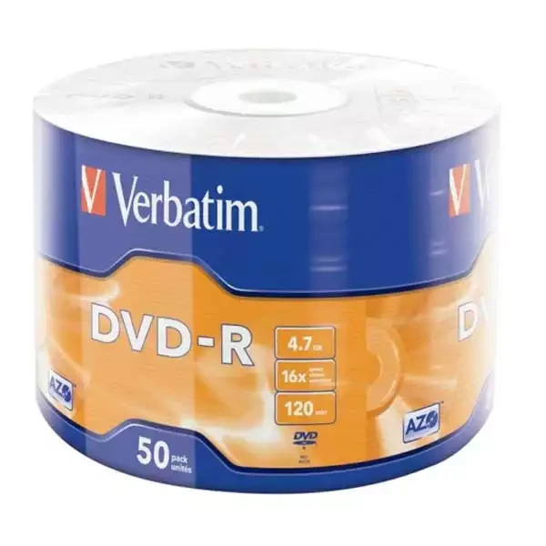DVD-R Verbatim 16x 150 MATT SILVER AZOWRAP
