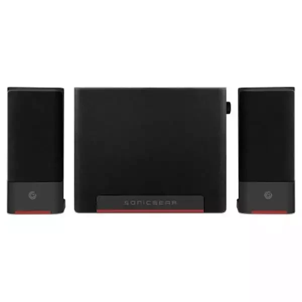 Zvučnici SonicGear Space 3 Maroon 2.1, crnocrveni
