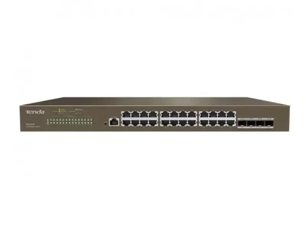 Svič 101001000 24-port Tenda TEG3328F L2 Managed + 4x1000 Base-X SFP Ports