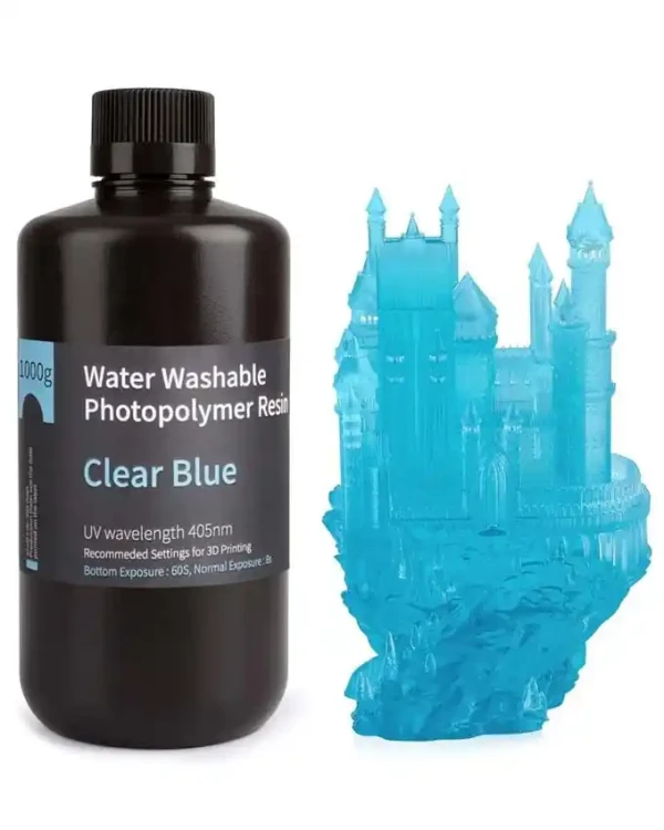 Wather Washable Resin 1kg clear blue