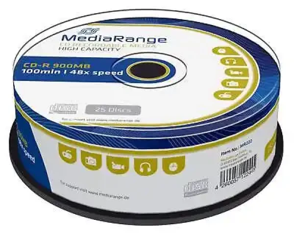 CD-R MediaRange 900mb 48x 100minzvono251