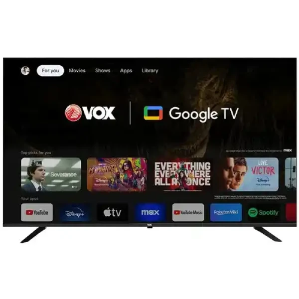 SMART LED TV 65 VOX 65GOU205B 3840x2160UHD4KDVB-T2S2CGoogle tv