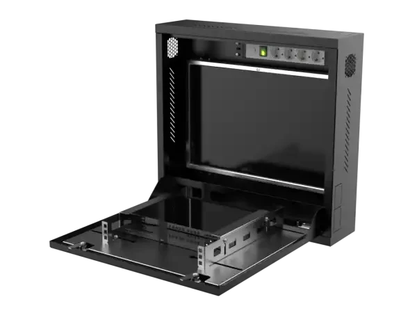 1U19 rek orman nazidni za video nadzor Mirsan DVR01U580550150.02 580mmx150mmx550mm beli