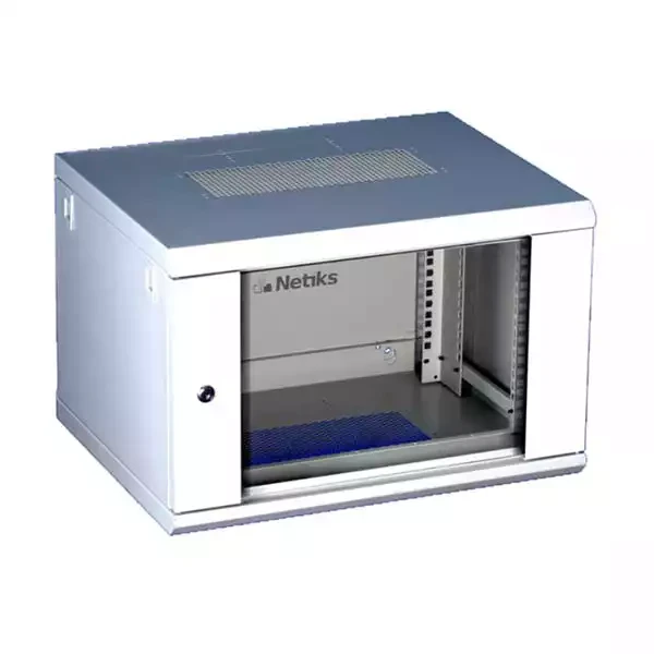 12U19 rek rman nazidni W6612, staklena vrata sa bravom, dim. 600x600x650mm, nosivost do 50kg