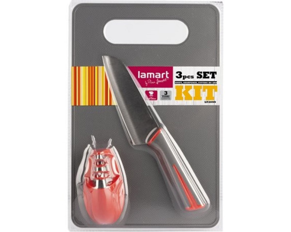 LAMART LT2099 Set noževa, oštrač i daska za sečenje