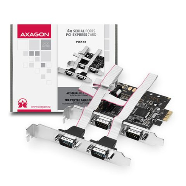Kontroler PCI-Express --> 4 x Serial port AXAGON