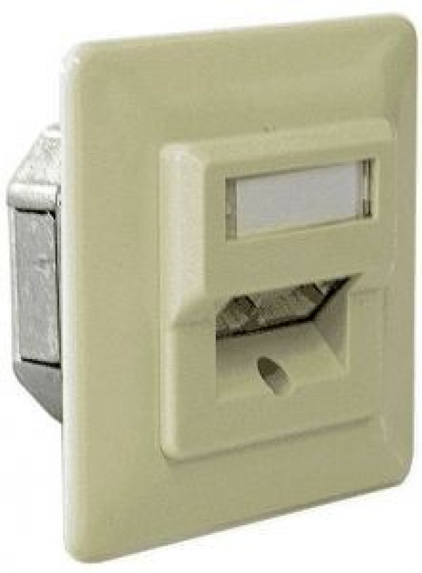 Mrežna utičnica Cat.5e, uzidna 2x RJ45 STP, bela