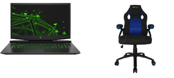 NB HP 15-DK2064NM(5U037EA) + Gejmerska stolica STORM BLUE