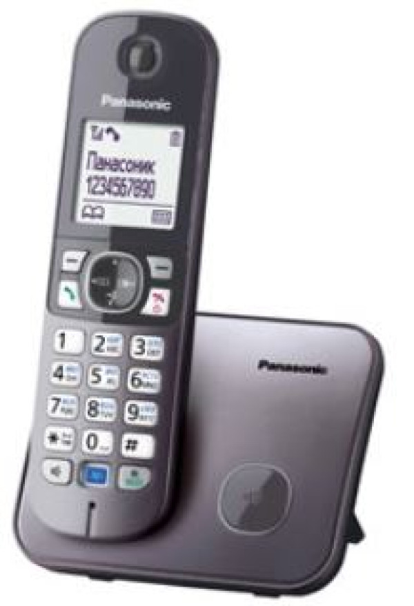 PANASONIC telefon bežični KX-TG6811FXM metalik sivi