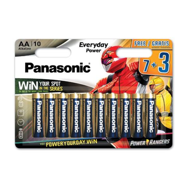 PANASONIC bat. LR6EPS 7+3 Power Rangers