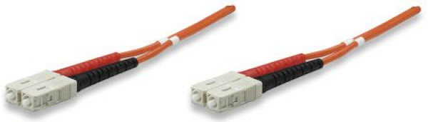 Intellinet optički kabal, Duplex, MM, SCSC, 50125, OM2, 1m, Oranž