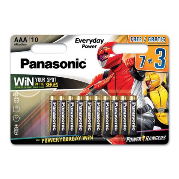 PANASONIC bat.LR03EPS 7+3 Power Rangers