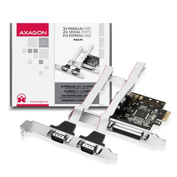 AXAGON PCEA-PS PCI-Express Adapter,1x Parallel+2xSerial+LP limić