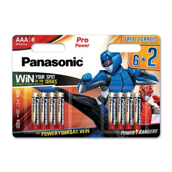 PANASONIC bat. LR03PP 6+2 Power Rangers