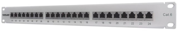 Intellinet Cat6 SH Patch Panel, 24-Port, 720014
