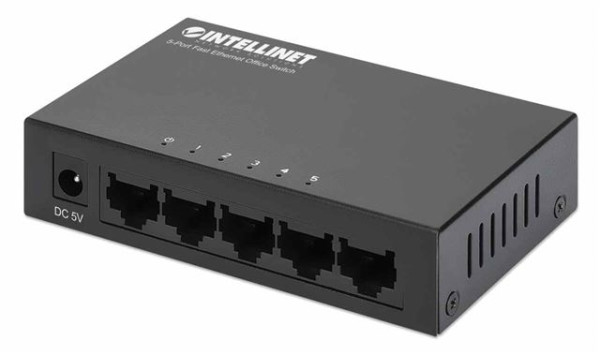 Intellinet Switch 5-Port Fast Ethernet Office Metal 523301