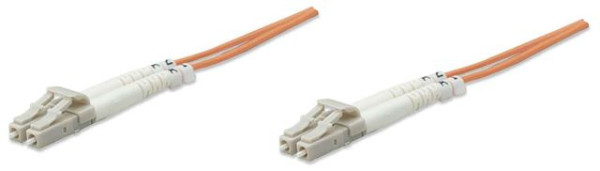 Intellinet Fiber Optic, MM, LCLC, 50125, OM2, 2m, Orange