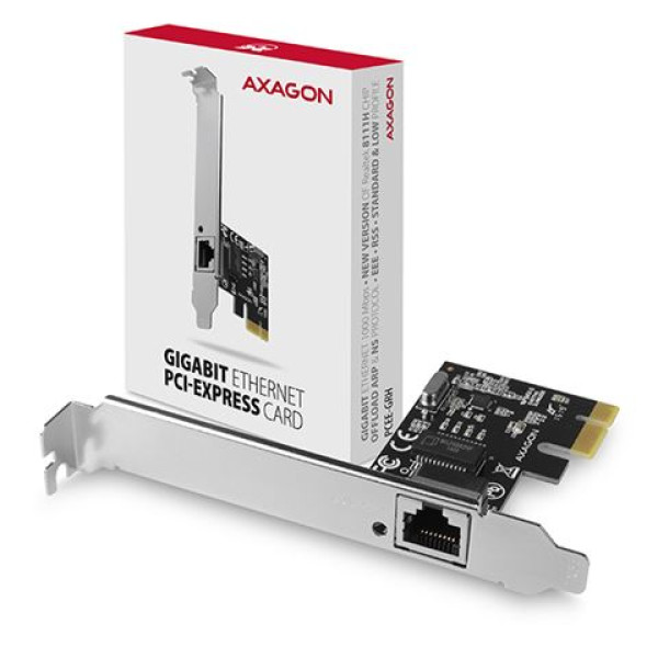 Kontroler PCIe Gigabit Ethernet RJ45 AXAGON