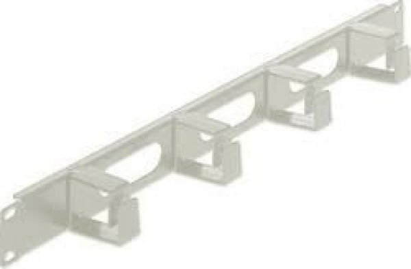 Intellinet 19'' panel za upravljanje kablovima, 1U, 4 prstena, Siva