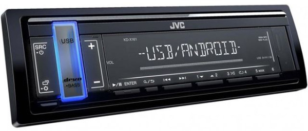 AUTO RADIO JVC KD-X161 USBAUXMP3FM