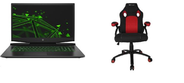 NB HP 17-CD2037NM(5U059EA) + Gejmerska stolica UVI HERO RED