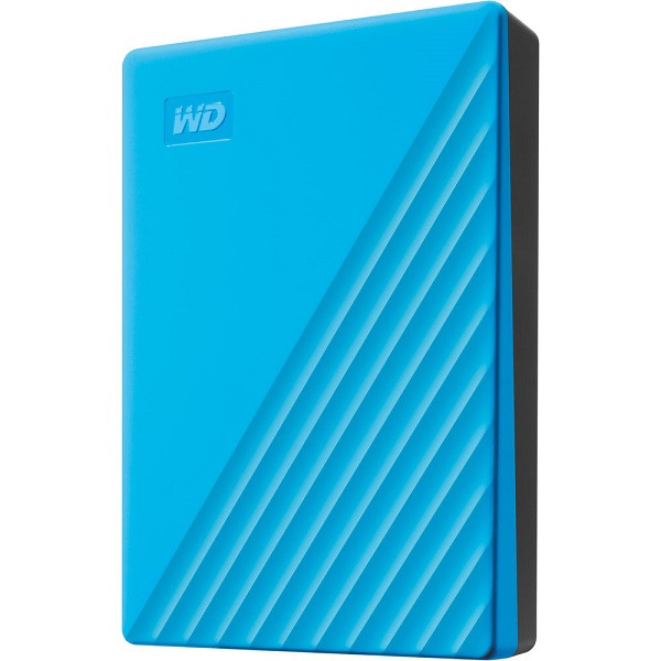 External HDD 4TB, USB3.2 Gen 1 (5Gbps), My Passport, Sky Blue ( WDBPKJ0040BBL-WESN ) 