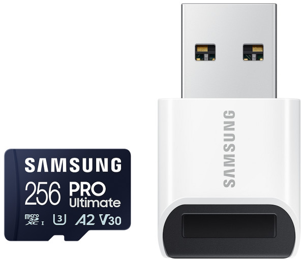 MicroSD 256GB, PRO Ultimate, SDXC, UHS-I U3 V30 A2, Read up to 200MB/s, Write up to 130 MB/s, for 4K and FullHD video re ( MB-MY256SB/WW ) 