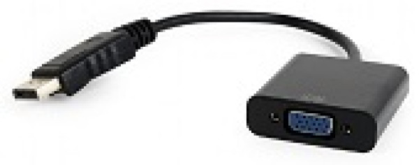 VIDEO Adapter DisplayPort to VGA HD15, M/F, Cable, Black, Blister ( AB-DPM-VGAF-02 ) 