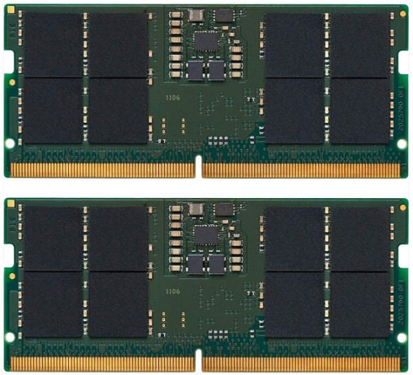 DDR5 64GB (2x32GB) SO-DIMM 5200MHz, Non-ECC Unbuffered, CL42 1.1V, 262-pin 2Rx8, Memory Kit ( KVR52S42BD8K2-64 ) 