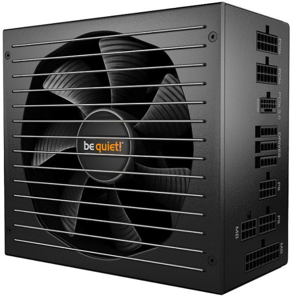 STRAIGHT POWER 12 1000W, 80 PLUS Platinum efficiency (up to 93,9%), Virtually inaudible Silent Wings 135mm fan, ATX 3.0 PSU with full support for PCIe 5.0 GPUs and GPUs with 6+2 pin connectors, One massive high-performance 12V-rail ( BN338 ) 