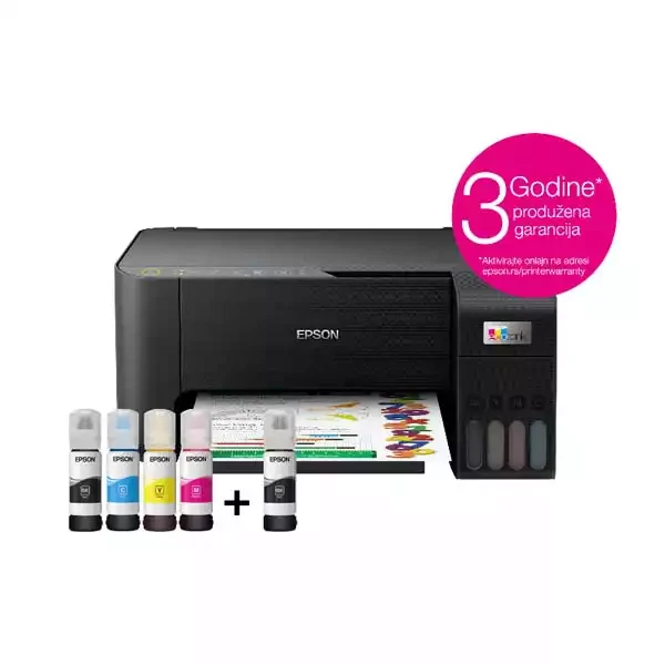 Multifunkcionalni štampač Epson ECO Tank L3250 5760x1440dpi256MBCB33ppmCOL15ppmUSBWiFIInk 103