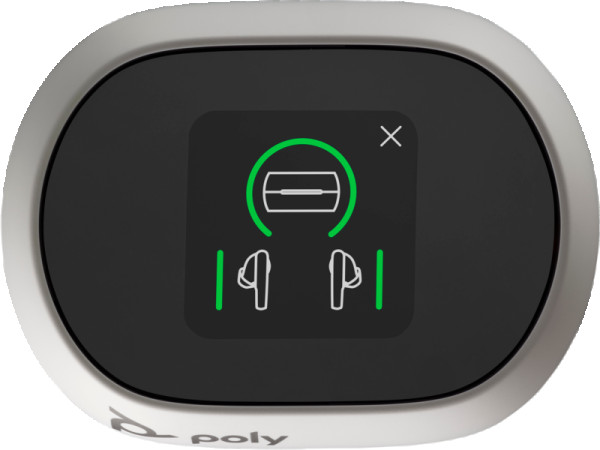 HP Poly Voyager Free 60+ UC M White Sand Earbuds +BT700 USB-C Adapter +Touchscreen Charge Case, 2yw ( 7Y8G8AA ) 