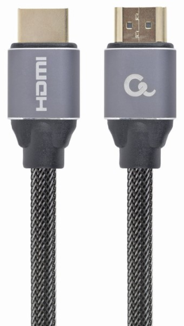 MONITOR Cable, Premium Series, High speed HDMI 4K with Ethernet, HDMI/HDMI M/M, Gold Plated, Braided, 1m ( CCBP-HDMI-1M ) 