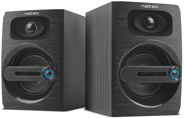 COUGAR, Stereo Speakers 2.0, 6W RMS, USB power, 3.5mm Connector, Wooden Case, Black ( NGL-1641 ) 