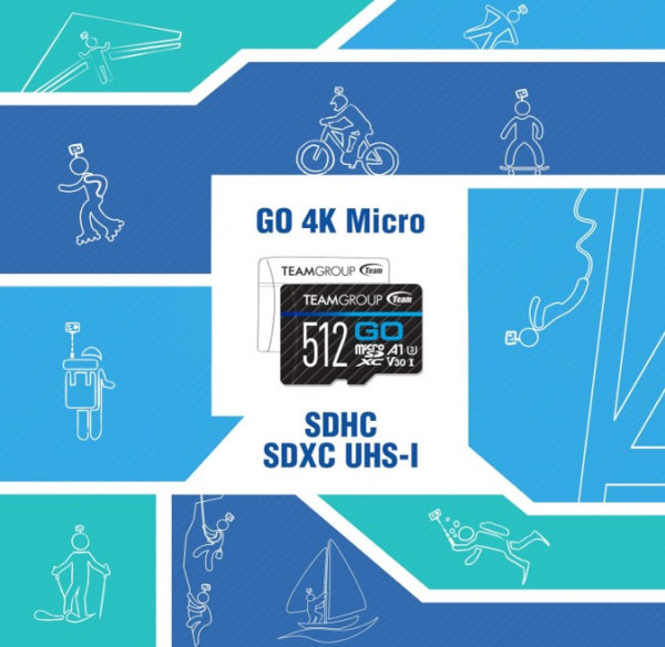 TeamGroup MICRO SDHC/SDXC 512GB GO UHS-I U3 V30, 100/90MB/s +SD Adapter TGUSDX512GU303
