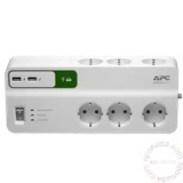 Produžni kabl Surge APC PM6U-GR 6 utičnica + USB, 1.8m
