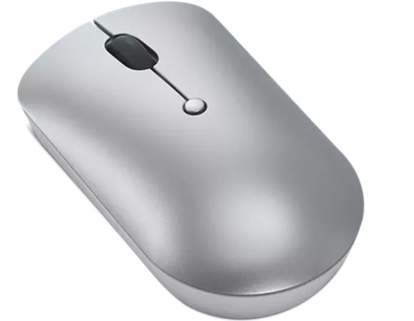 Lenovo 540 USB-C Mouse (Cloud Grey), 4-button mouse, On-the-fly DPI switch (800-1600-2400 DPI), Red optical ( GY51D20869 ) 