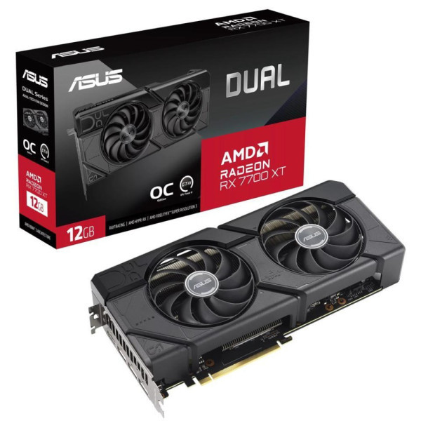 SVGA ASUS Radeon RX7700XT OC 12GB GDDR6, DUAL-RX7700XT-O12G