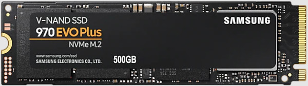 M.2 NVMe 500GB SSD 970 EVO PLUS, V-NAND, Read up to 3500, Write up to 3200MB/s (single sided), 2280 ( MZ-V7S500BW ) 