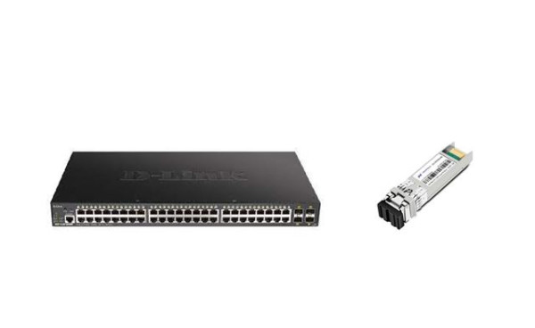 D-Link DGS-1250-52X web upravljivi Switch + SFP+ modul 10G