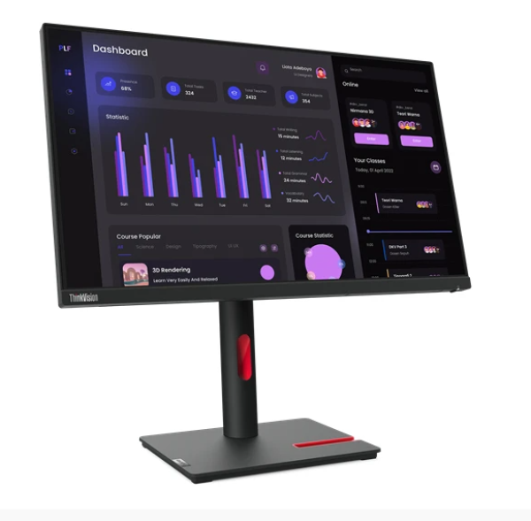 Monitor 23.8'' Lenovo T24i-30 63CFMATXEU IPS 1920x108060Hz4msHDMIVGADP