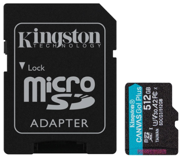 Micro SDXC Kingston 512GB SDCG3512GB, sa adapterom