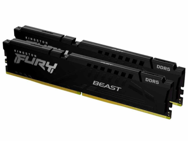 Memorija KINGSTON 32GB(2x16GB)DIMMDDR56800MHzCL34FURY Beast XMP' ( 'KF568C34BBK2-32' ) 