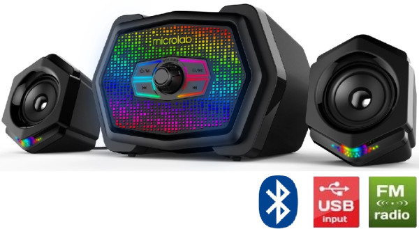 Microlab U220 2.1 Multimedia RGB USB Gaming Speaker