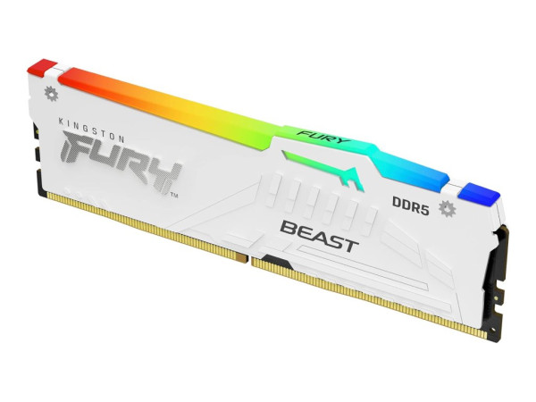 Memorija KINGSTON 32GBDIMMDDR56000MHzCL36FURY Beast White RGB EXPO' ( 'KF560C36BWEA-32' ) 