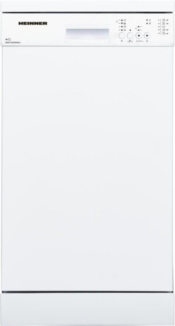 Mašina za pranje sudova HEINNER HDW-FS4505WE++ 10kompleta5prog45cmbela