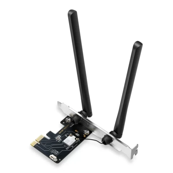 PCI-E & BT adapter Mercusys MA86XE WiFi 6E AXE5400Mbs 5.2 802.11axeaxacabgn 2.4GHz+5GHz+6GHz