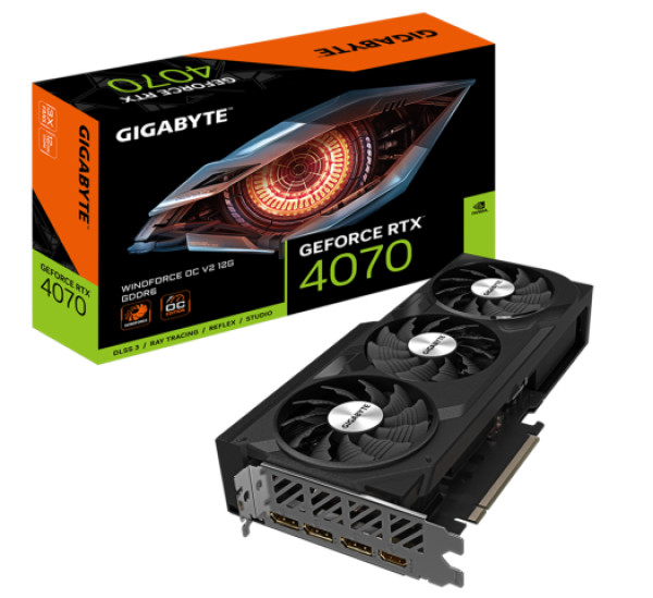 GeForce RTX 4070 WINDFORCE OC V2 12GB ( GV-N4070WF3OCV2-12GD ) 