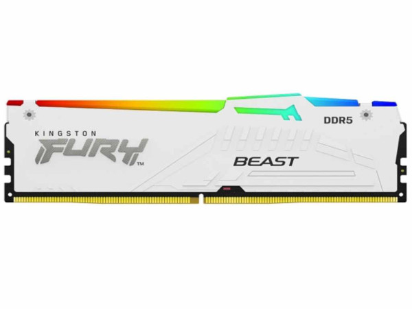Memorija KINGSTON 32GBDIMMDDR56000MHzCL40FURY Beast White RGB XMP' ( 'KF560C40BWA-32' ) 